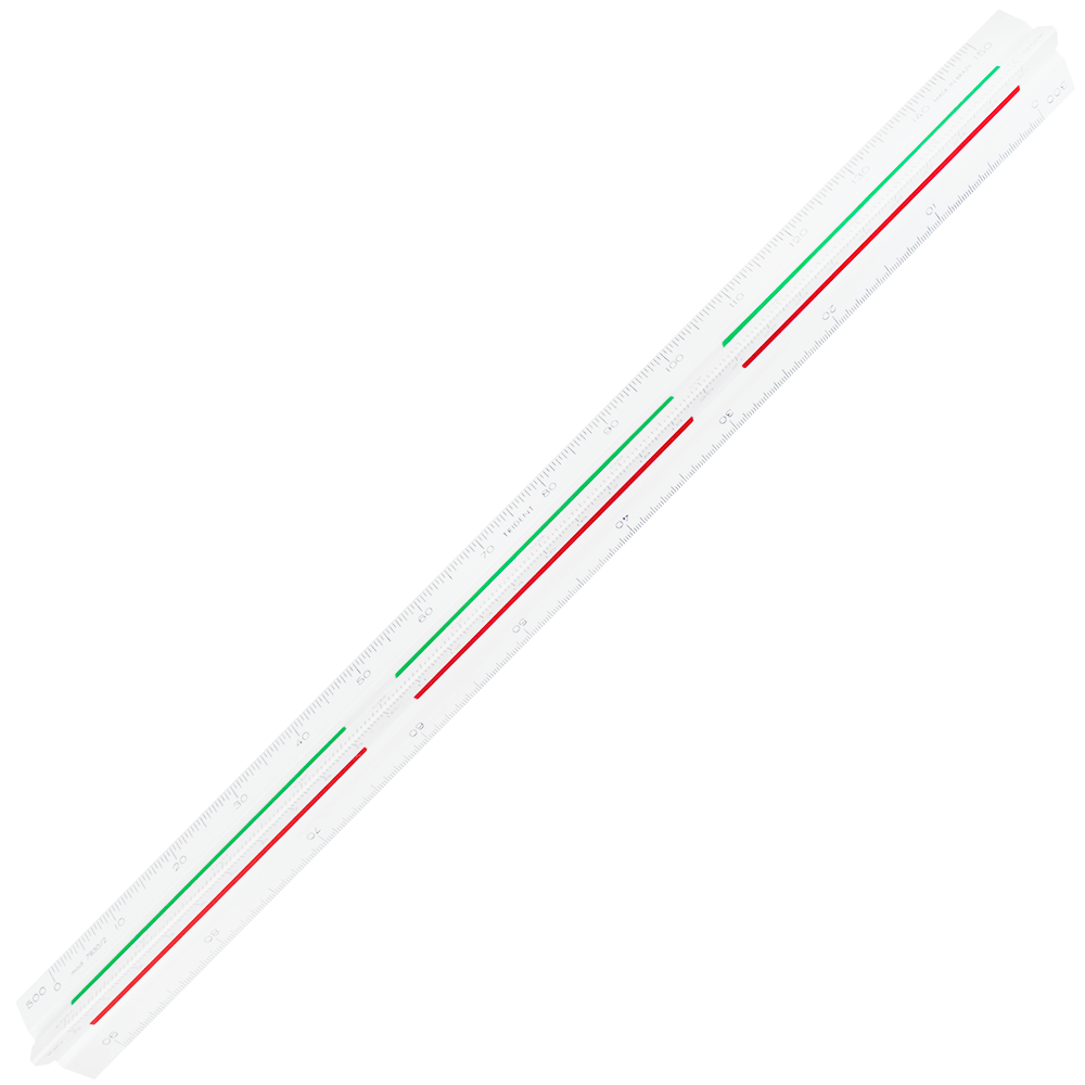 Escalímetro Triangular Trident 30cm - 02