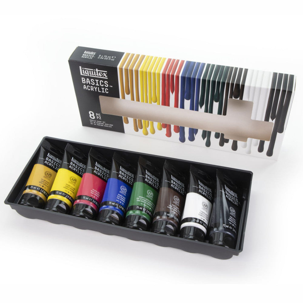 Tinta Acrílica Liquitex Basics 75ml 08 Cores Básicas