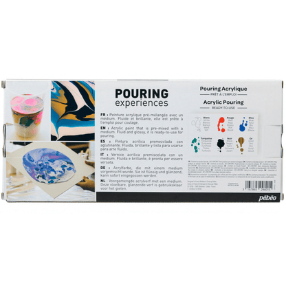 Tinta Acrílica Pouring Experiences Pébéo 118ml 06 Cores