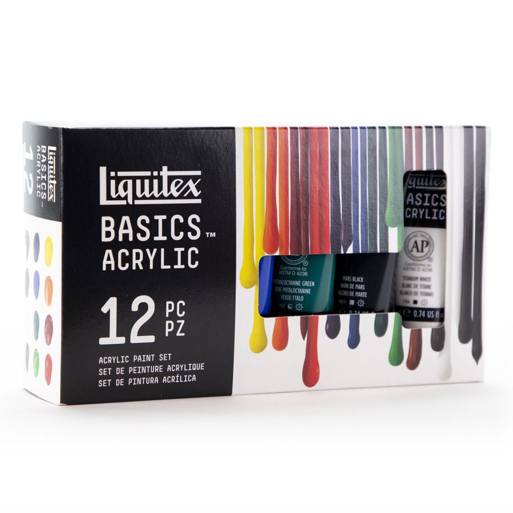 Tinta Acrílica Liquitex Basics 22ml 12 Cores 