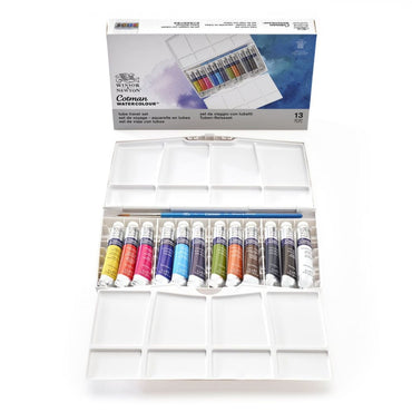 Estojo Tinta Aquarela em Tubo Winsor & Newton Cotman 13 Peças