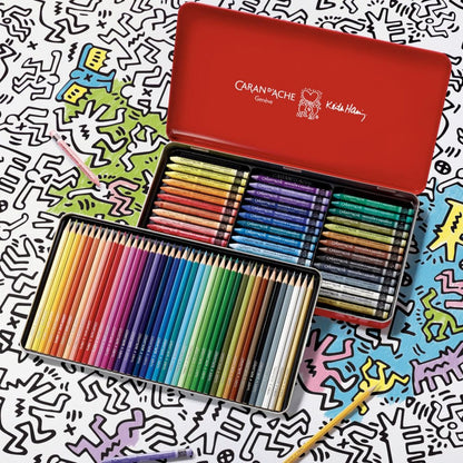 Estojo Aquarela Mixed Media Caran D’Ache Genève + Keith Haring