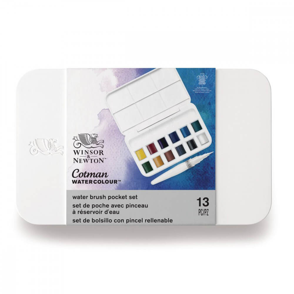Estojo Tinta Aquarela em Pastilha Winsor & Newton Cotman