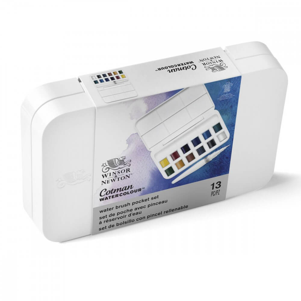 Estojo Tinta Aquarela em Pastilha Winsor & Newton Cotman