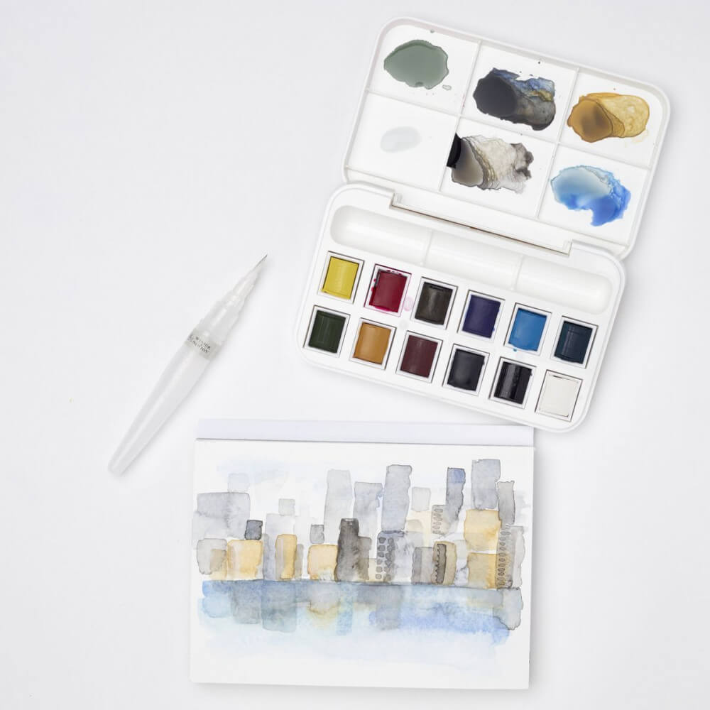 Estojo Tinta Aquarela em Pastilha Winsor & Newton Cotman