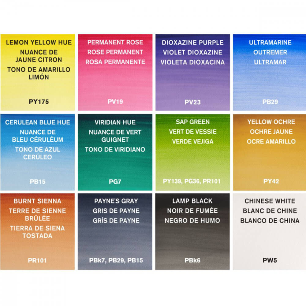 Estojo Tinta Aquarela em Pastilha Winsor & Newton Cotman