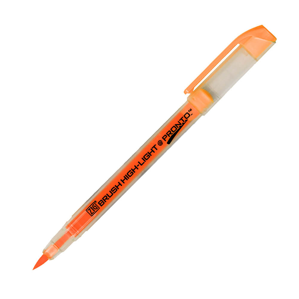 Estojo Caneta Brush Fluorescente Kuretake 5 Unidades