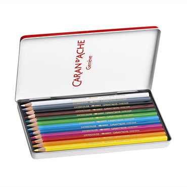 Lápis Aquarelável Swisscolor Caran D'Ache 12 Cores