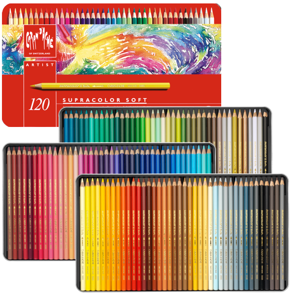 Lápis Aquarelável Supracolor Caran D'Ache 120 Cores