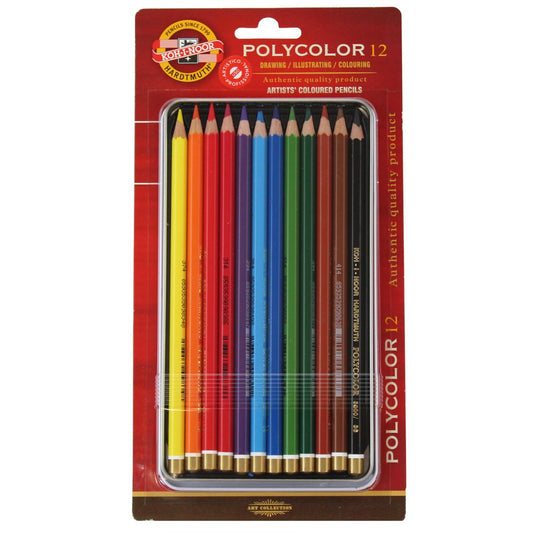 Lápis de Cor Polycolor 12 cores