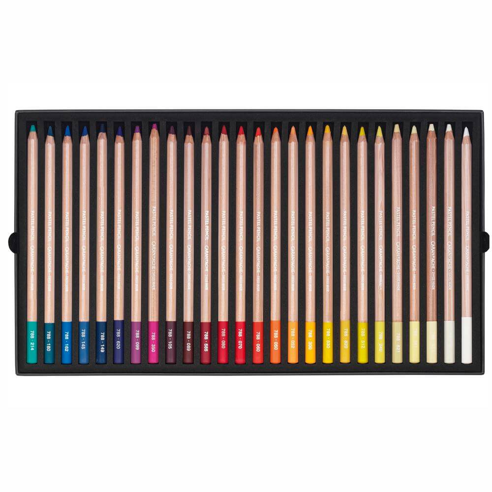 Lápis Pastel Seco Caran D'Ache 76 Cores