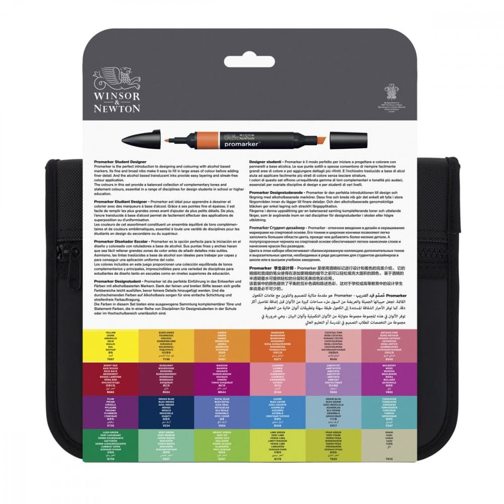 Marcador Promarker Designer 24 Cores Winsor & Newton