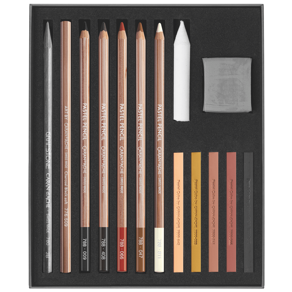 Estojo Flesh & Earth Caran d’Ache com 15 Peças