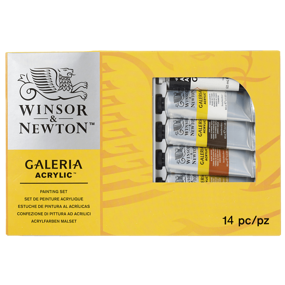 Estojo Tinta Acrílica Galeria Winsor & Newton 15 Peças