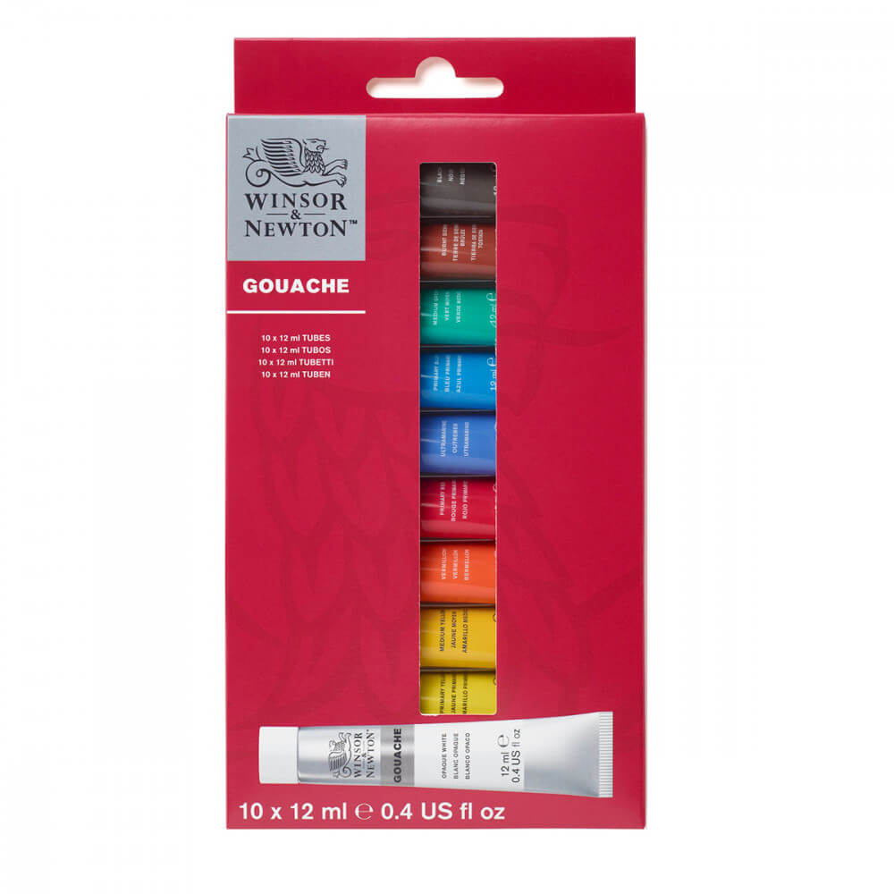 Tinta Guache Winsor & Newton 12ml 10 Cores