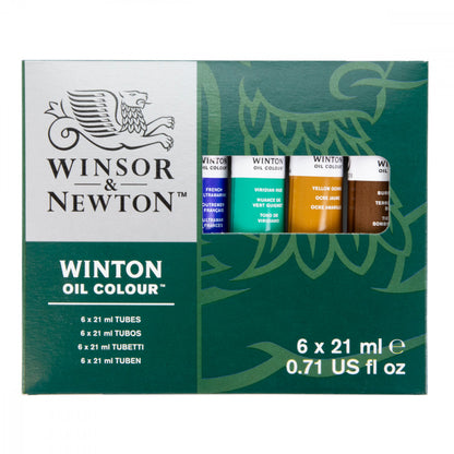 Estojo Tinta Óleo Winton 21ml 6 Tubos