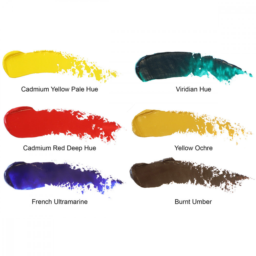 Estojo Tinta Óleo Winton 21ml 6 Tubos