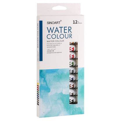 Tinta Aquarela Sinoart Bisnaga 12 Cores