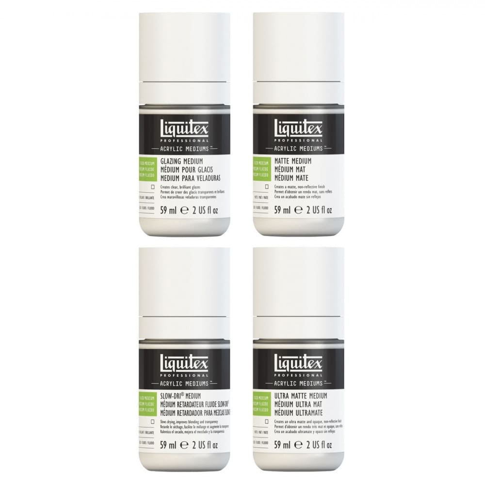 Conjunto Medium Acrílico Fluid Liquitex 4 Unidades