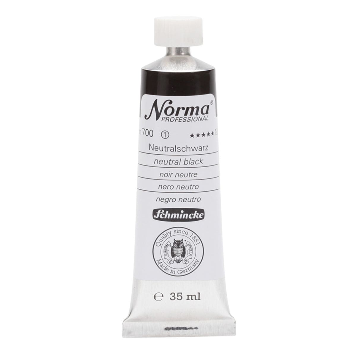 Tinta Óleo Schmincke Norma 35ml S1 700 Neutral Black