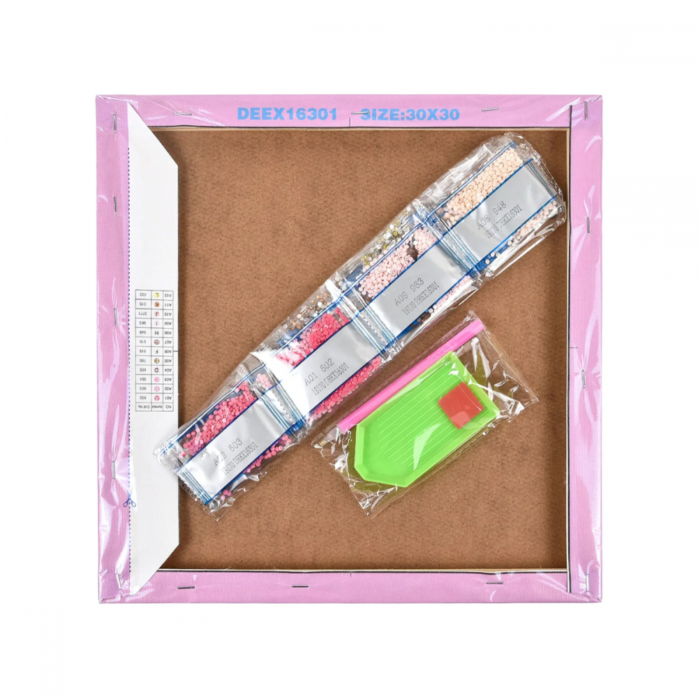 Conjunto Pintura Diamante Sinoart 30X30cm  Golden