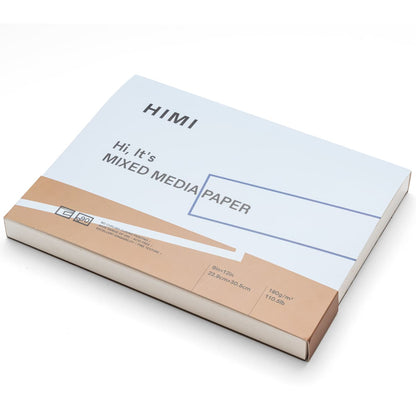 Bloco de Papel Mixed Media Himi 180g/m² 22,9x30,5cm 90 Folhas