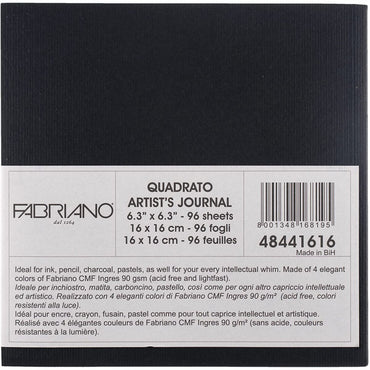 Caderno Artists Journal Fabriano 90g 16x16cm 96 Folhas