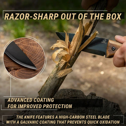 Faca Bushcraft Beavercraft Nightfall BSH3 em Aço Carbono