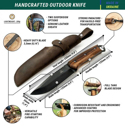 Faca Bushcraft Beavercraft Dusk BSH4 em Aço Carbono