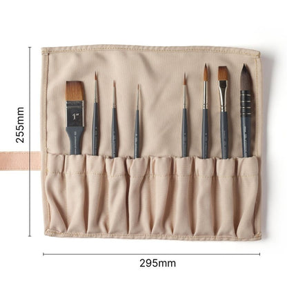 Kit Pincéis Winsor & Newton Profissional Sintéticos C/8 E Porta Pincel