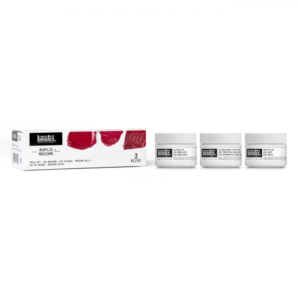 Conjunto Gel Medium Acrílico Liquitex 3 Unidades