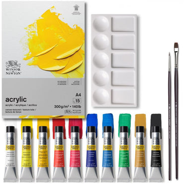 Estojo Tinta Acrílica Winsor & Newton Galeria Essentials 12ml 14 Peças