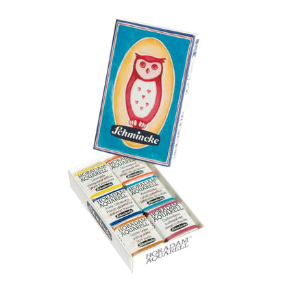 Tinta Aquarela Schmincke Horadam Pastilha 06 Cores Matchbox
