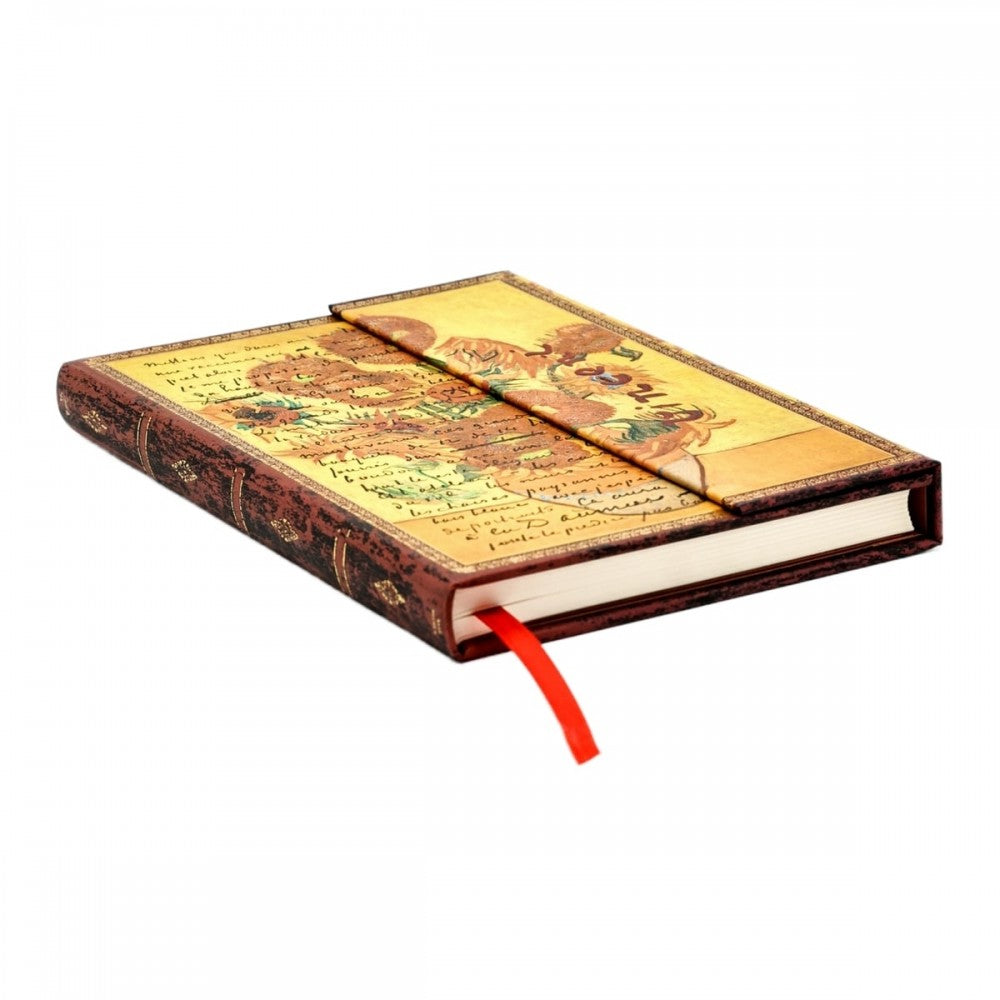 Paperblanks Van Gogh Sunflowers Midi Capa Dura Pautado
