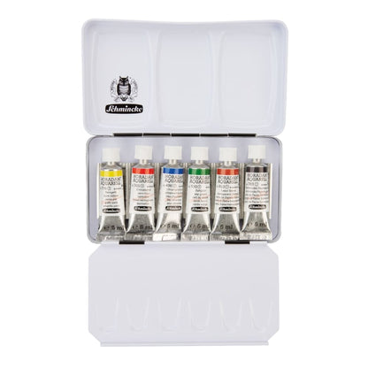 Tinta Aquarela Schmincke Horadam Bisnaga 06 Cores Special Edition