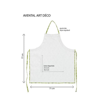 Avental Para Pintura - Art Déco
