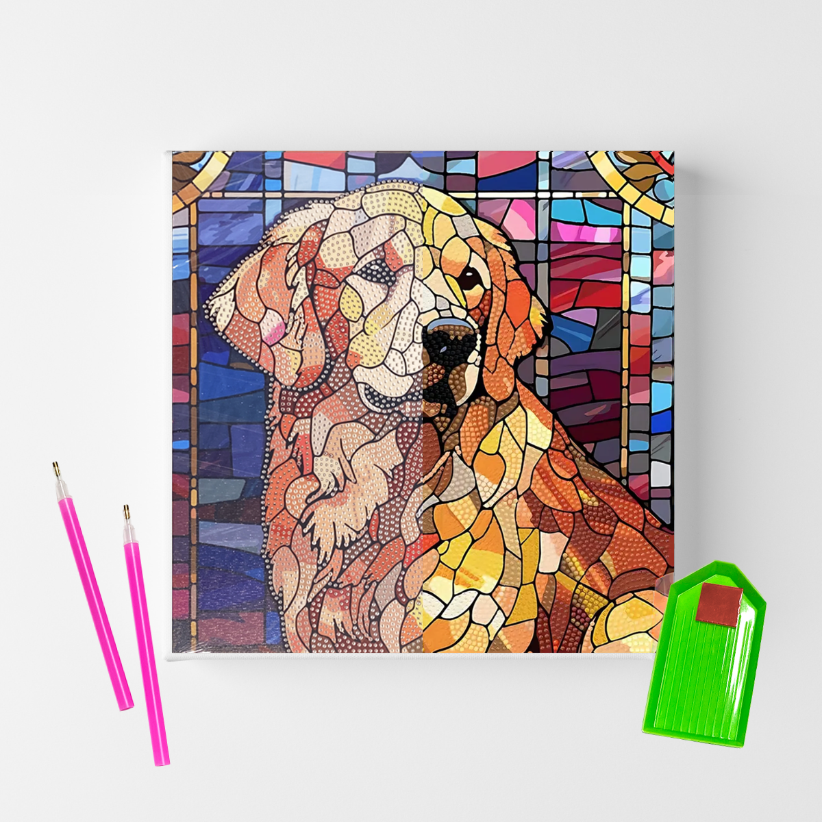 Conjunto Pintura Diamante Sinoart 30X30cm  Golden