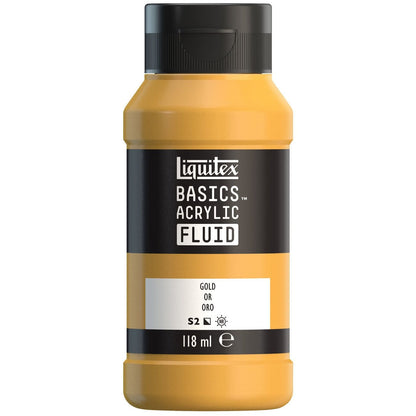 Tinta Acrílica Liquitex Basics Fluída 118ml Gold