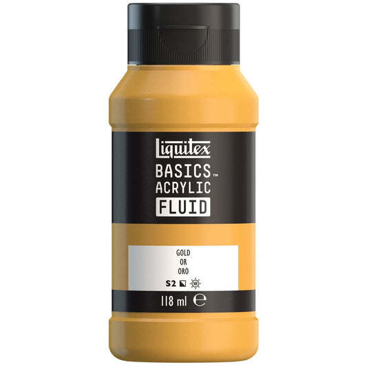 Tinta Acrílica Liquitex Basics Fluída 118ml Gold