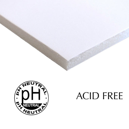 Papel Foam Board Livre de Ácido 70x100cm Branco 5mm