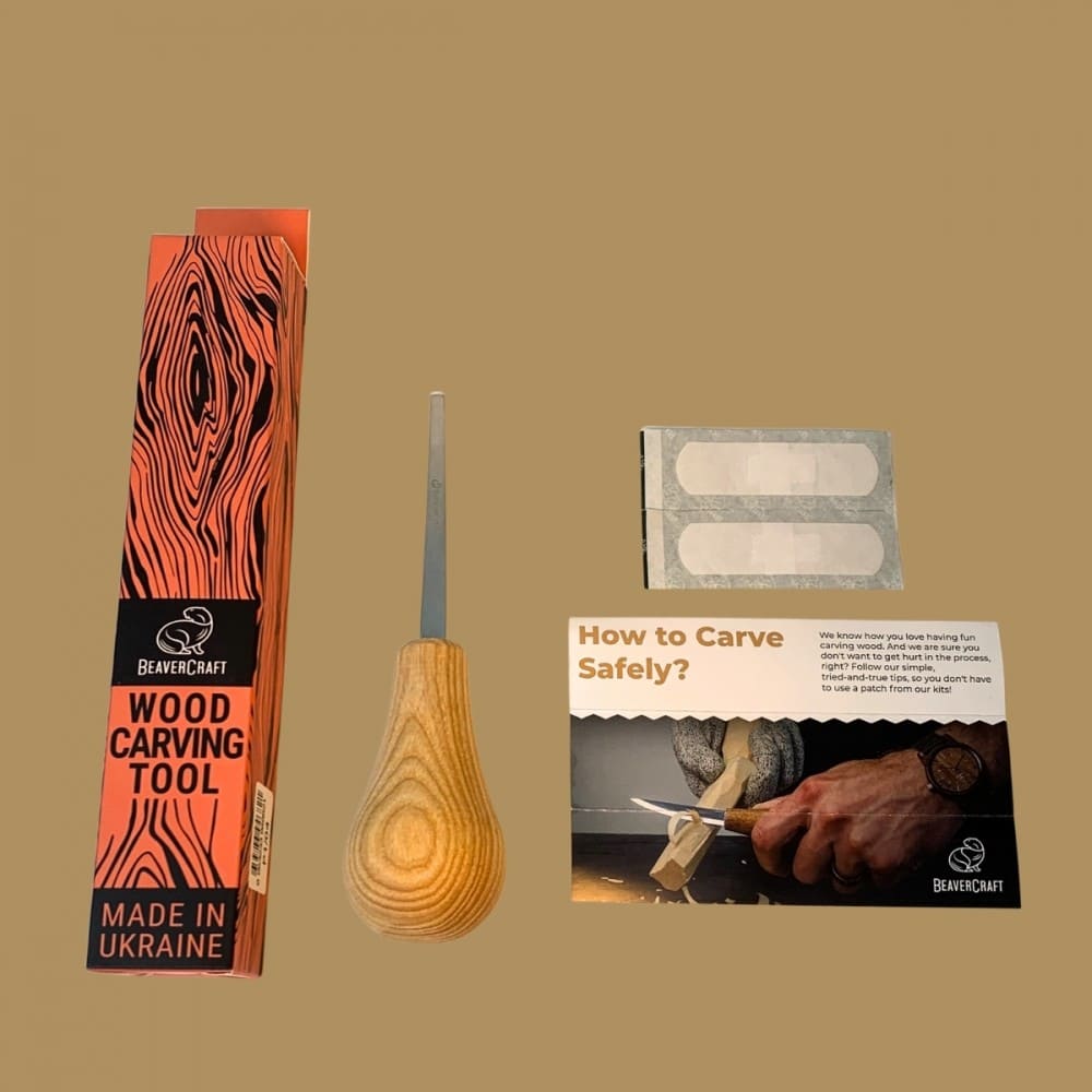 Formão para Entalhe Beaver Craft Profissional P1/04