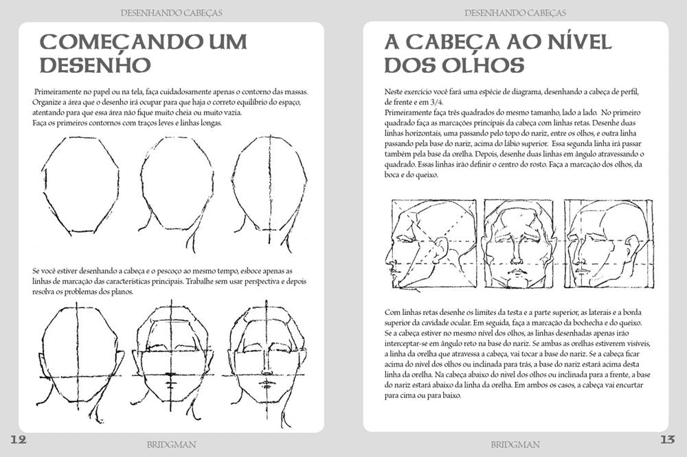 Desenhando Cabeças - Masculina, Feminina e Infantil