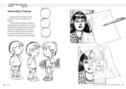 Como Desenhar Proporção da Figura, Cabeça, Mãos, Pés e Materiais