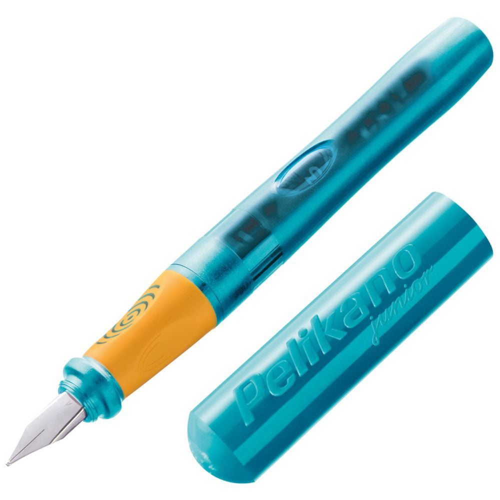 Caneta Tinteiro Pelikano Junior Turquoise Para Canhoto Pelikan