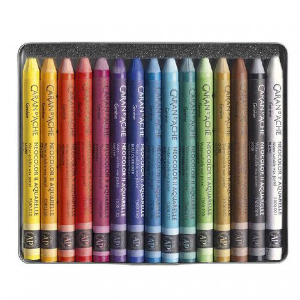 Giz Aquarelável Neocolor II Caran D’Ache 15 Cores