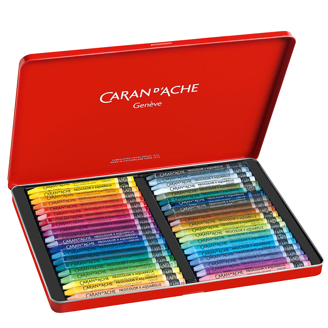 Giz Aquarelável Neocolor II Caran D’Ache 40 Cores