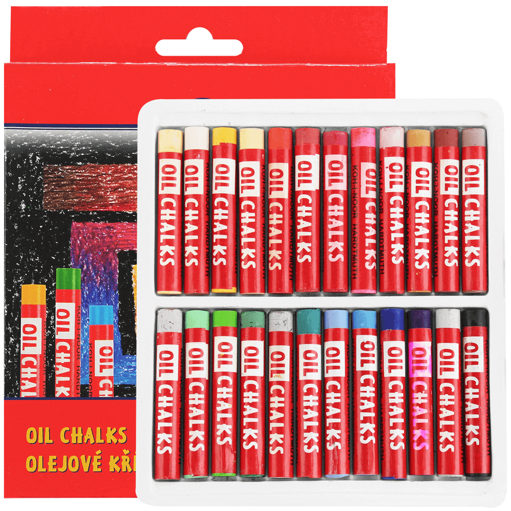 Pastel Oleoso Koh-I-Noor 24 cores