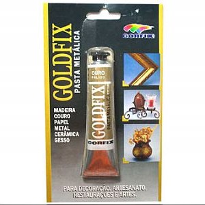 Goldfix Pasta Metálica 20ml Corfix Ouro Pálido