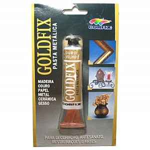 Goldfix Pasta Metálica 20ml Corfix Ouro Velho