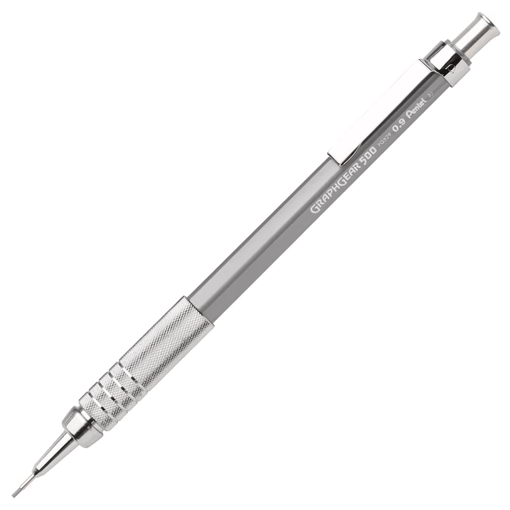 Lapiseira Pentel Graphgear 500 Profissional 0.9 Cinza